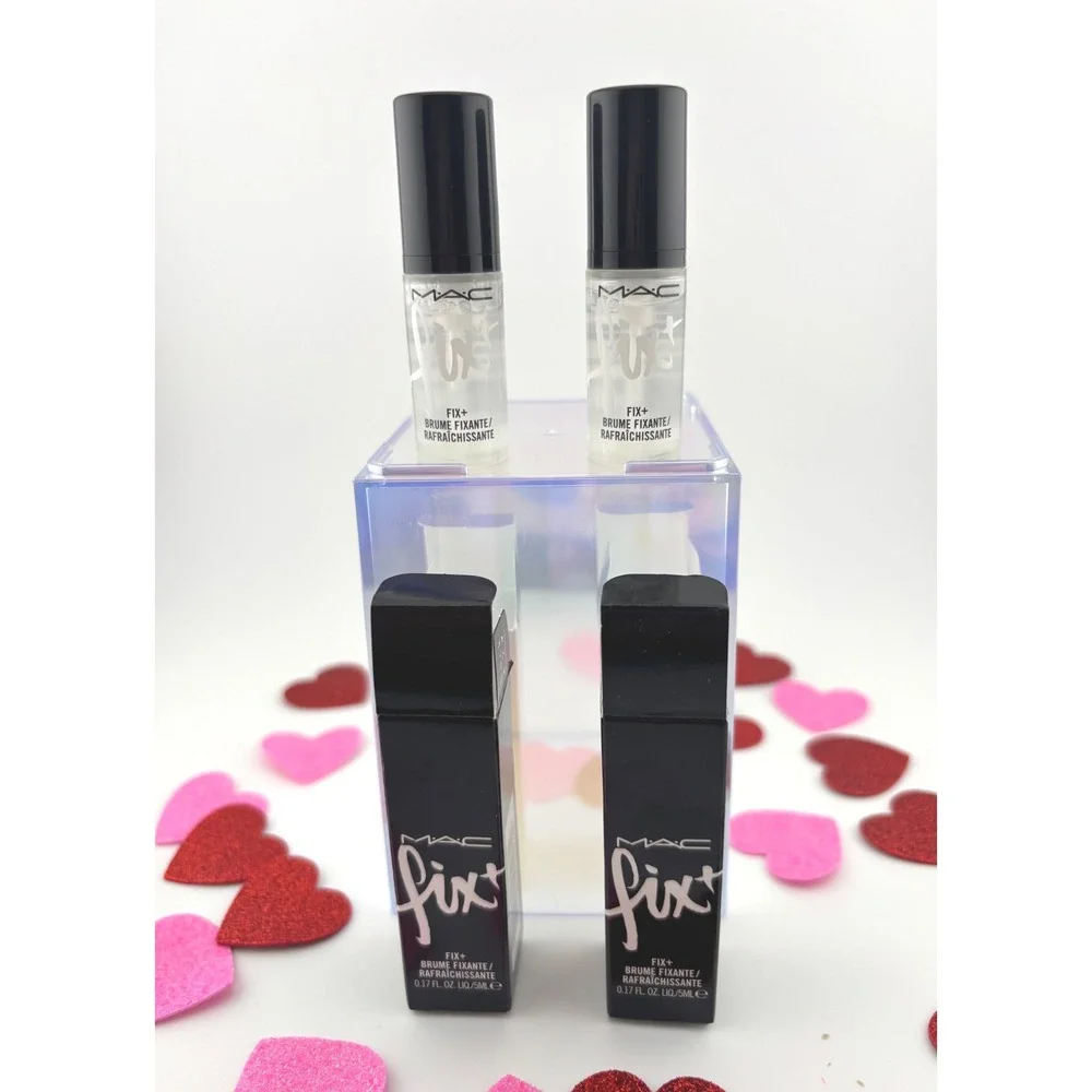 MAC Fix+‎ Setting Spray Mist 2 pc Travel Size 0.17 oz skin Refresher finishing
